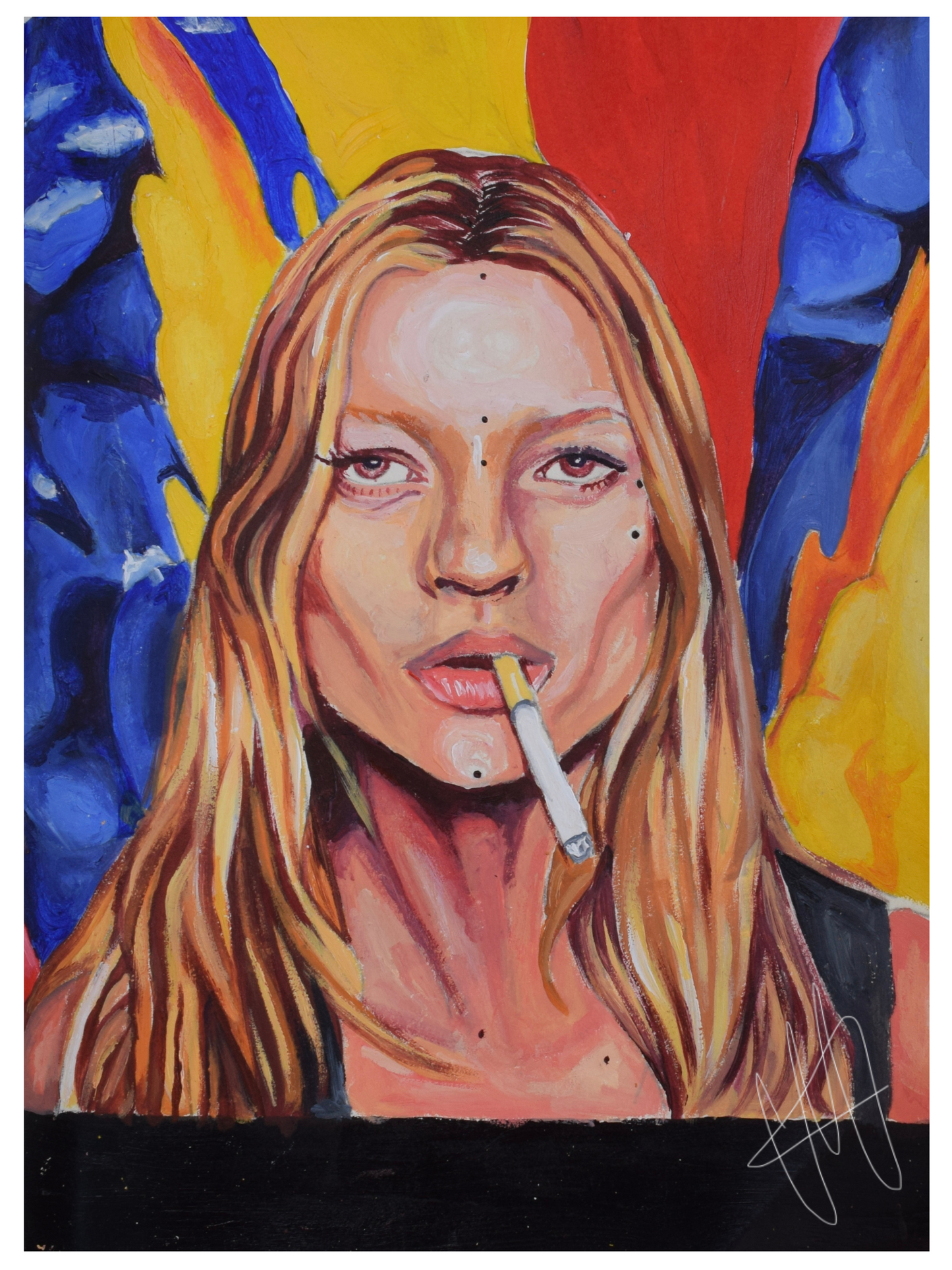 "KATE MOSS" PRINT