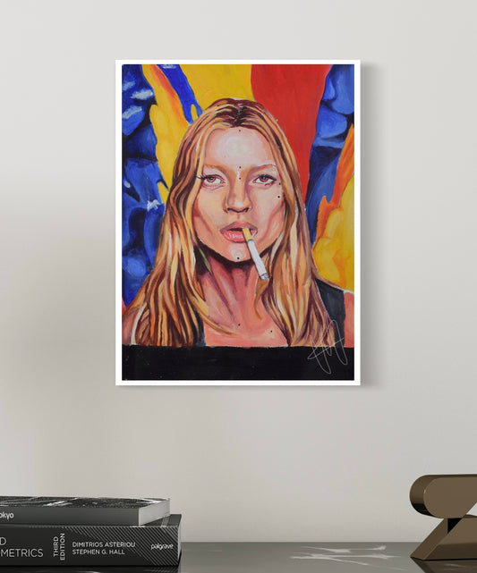 "KATE MOSS" PRINT